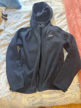 Patagonia Hooded Fleece Jacket - Navy